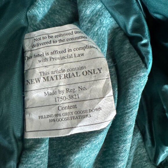 Lululemon Goose Down For a Run Quilted Puffer Pullover Forage Teal Size 6 Active - Picture 16 of 16